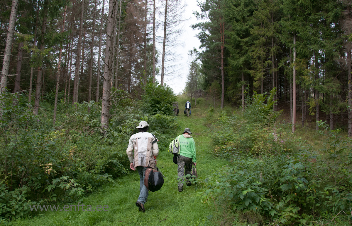 First up hill, to get the blood pulsate